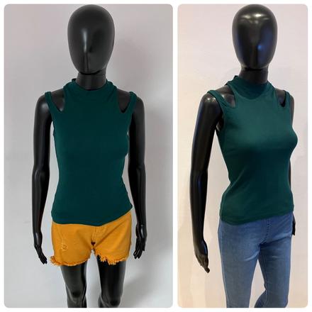 Dámsky rebrovaný top (xs), sinsay,xs