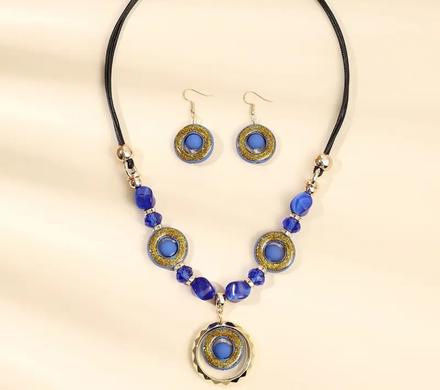 Modry nahrdelnik a nausnice, 