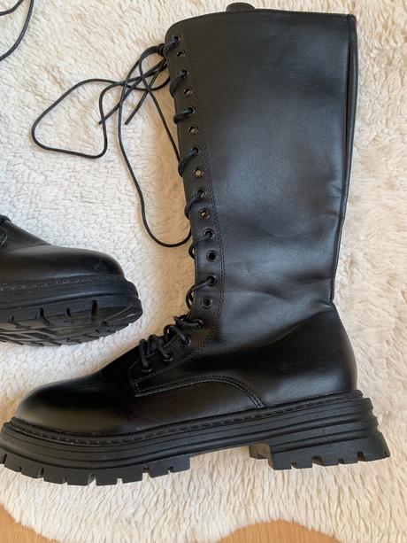 Dámske koženkové čižmy, 41