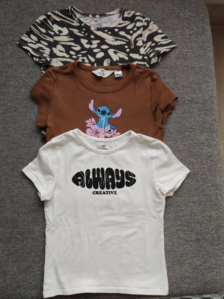 Tričká veľ.134/140, h&m,140