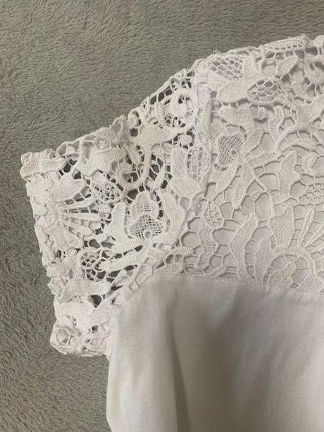 Bavlnené tričko s čipkou zn. liu jo originál, liu jo,l / m