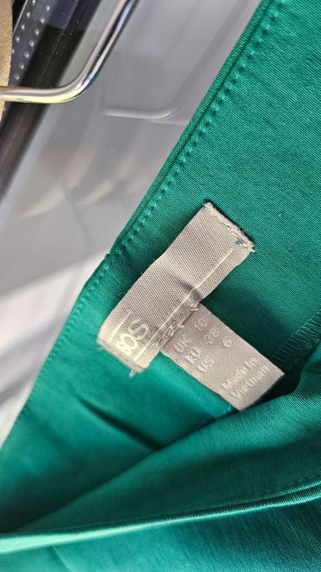 Zelené elastické nohavice asos s vysokým pásom, m