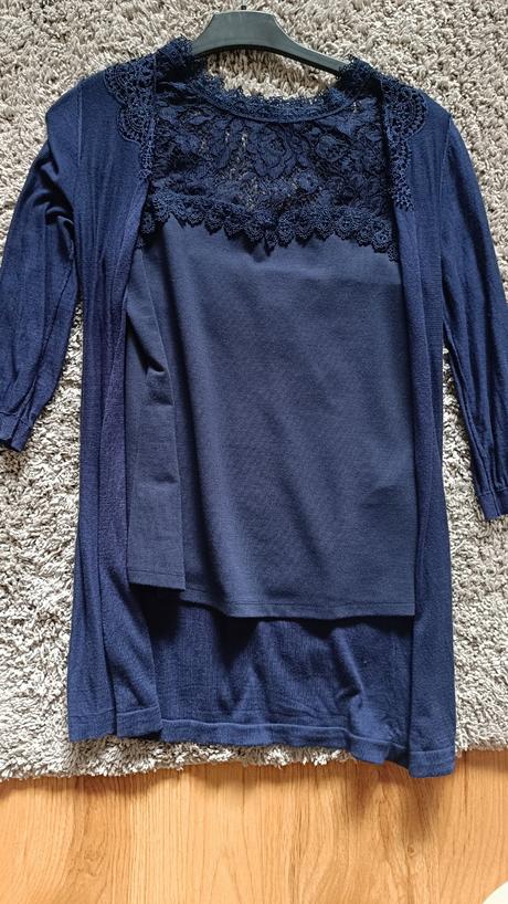 Tričko a svetrík predĺžený cipkovy orsay s nove, orsay,s