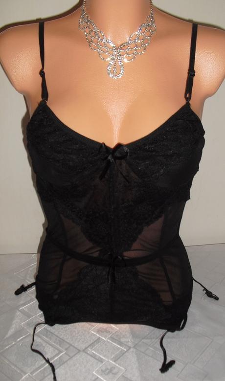 Sexy podvazkova kosielka, s