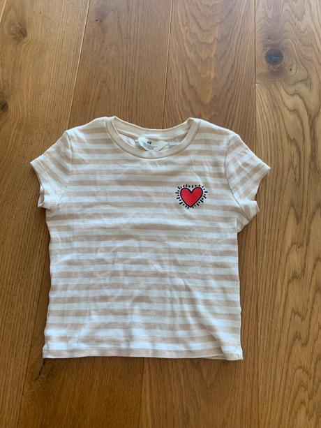 Hm crop top tričko 152/158, h&m,152