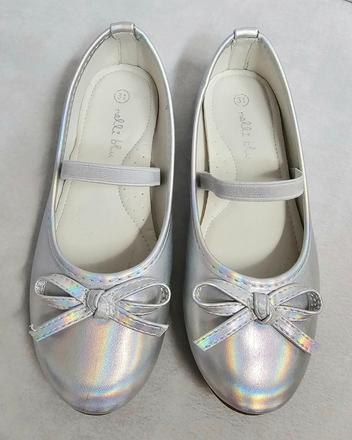 Strieborné balerinky s gumičkou, nelli blu,31