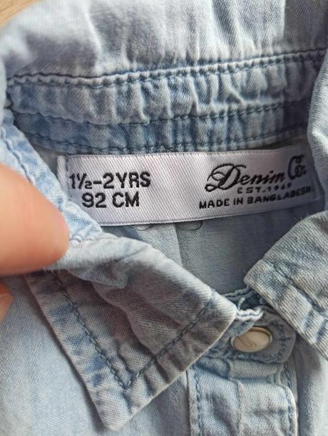 Riflová košeľa, denim co,92
