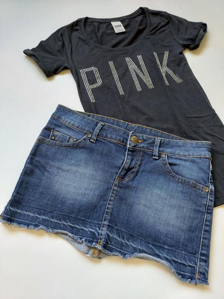 Riflová minisukňa msngo, mango,s