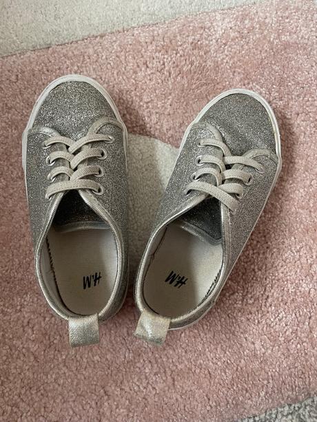 Hm strieborne tenisky 27, h&m,27