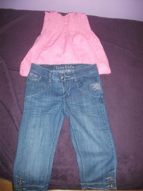 Rifle a bluzka velkost146, 122–134