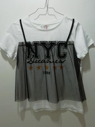 Biele tričko s tylom, 164