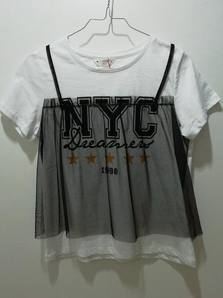 Biele tričko s tylom, 164