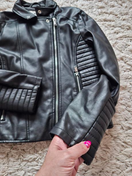 Kožená bunda, h&m,146