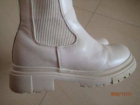 Béžové zimné čižmy, nelli blu,33