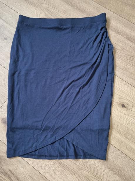 Modrá elast. sukňa tom tailor 40, tom tailor,40