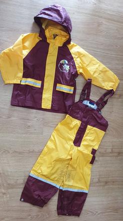 Komplet do dažďa - vetrovka+nohavice na traky, 104