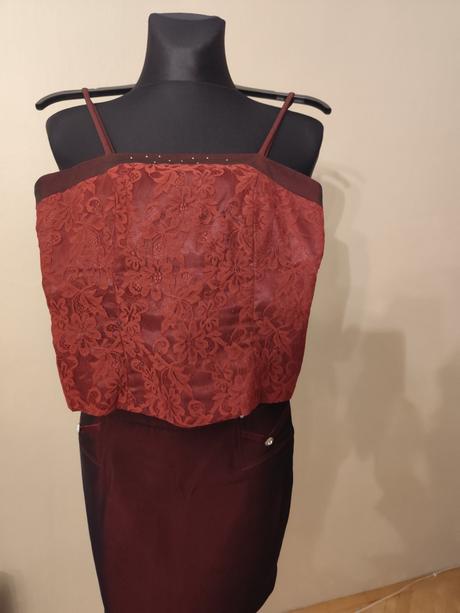 Slávnostnejší bordový štvorkostým annis juzina, 38