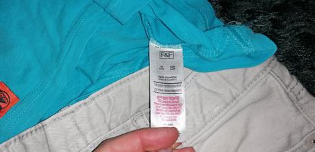 Riflove kraťase a tričko grátis, h&m,140