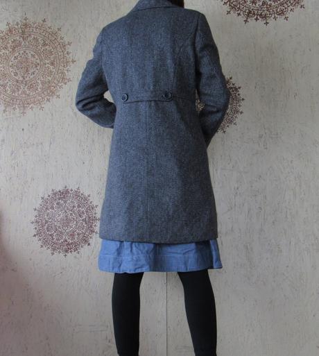 Štýlový vlnený kabátik, madonna,s