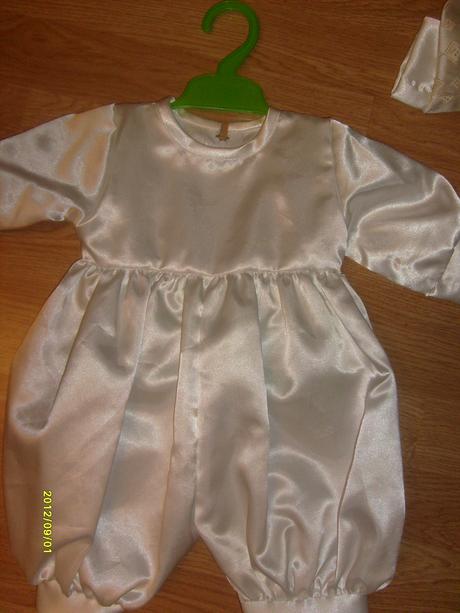 2 dielny satenovy komplet 0-6 mes.na krst, 62