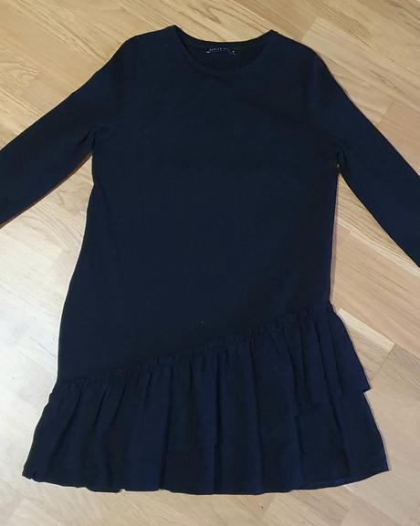 Asymetrická tunika/minišaty s volánmi, mohito,m