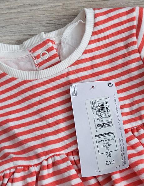 Šaty m&s 76 na 9-12 mesiacov, marks & spencer,80