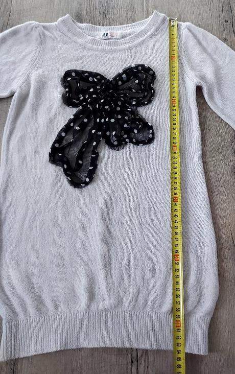 Pulóvrik s mašličkou, h&m,158