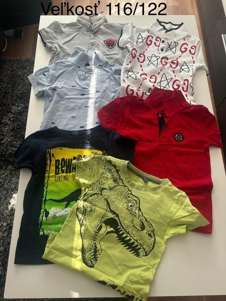 Trička krátky rukáv 116/122, 116