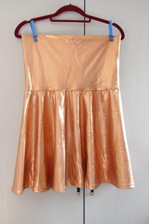 Luxusná zlatá sukňa american apparel l, l