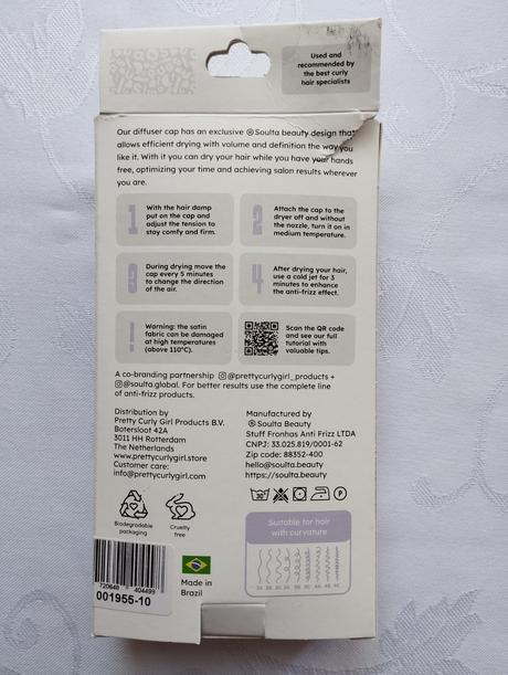 Saténový difuzér na sušenie kučeravých vlasov, 