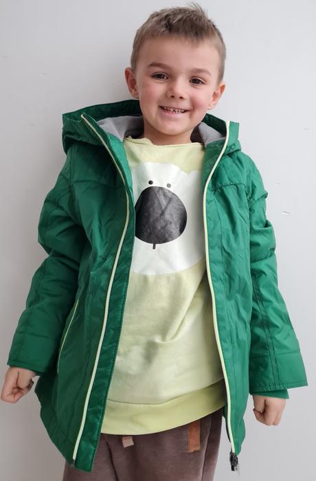 Tepla prechodna bundicka 6/7, benetton,122