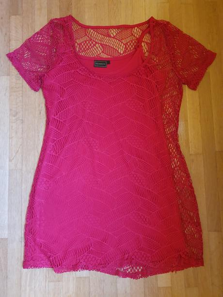 Čipkované minišaty, s