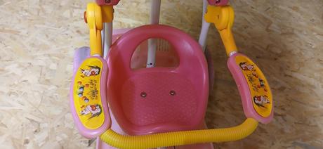 Detský bicykel 3 kolesový veselá kačica ružový, 