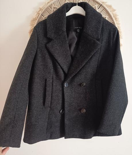Tmavošedý kabát amisu, amisu,m