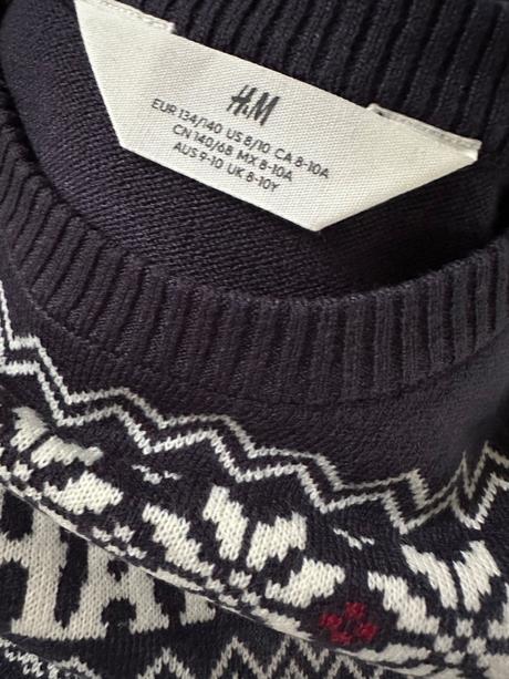 H&m vianočný svetrík, h&m,134