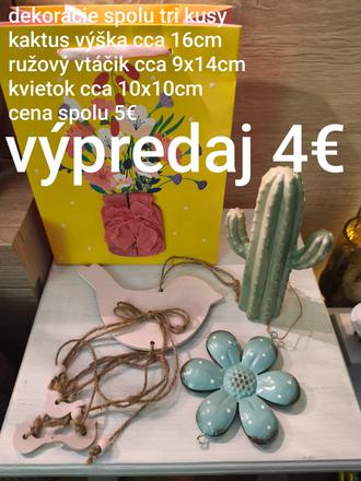 Dekorácie spolu tri kusy, 