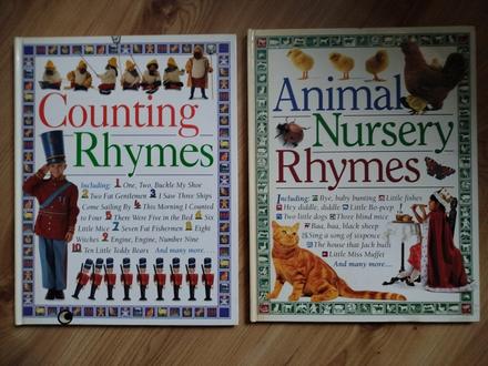 Kniha v anglictine, counting rhymes, animal rhymes, 