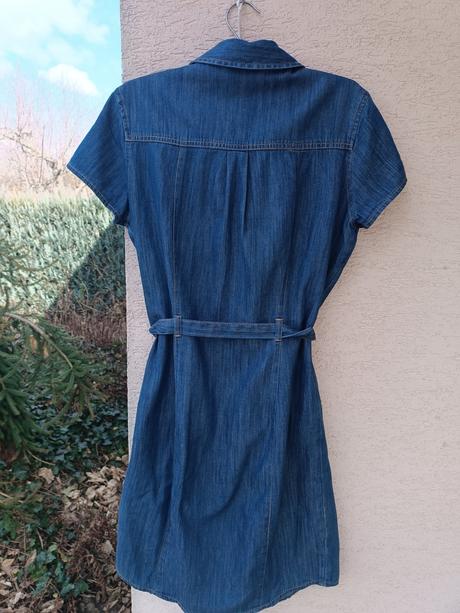 Riflové šaty, c&a,34