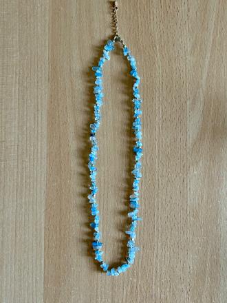 Náhrdelník z kameňa akvamarín,
