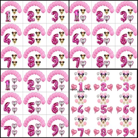Foliove balony minnie mouse,