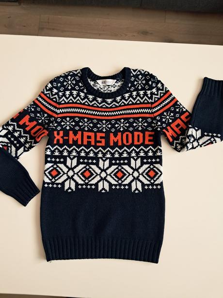 Vianocny svetrik h&m v.134/140, h&m,134