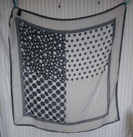 Dámska tenká velká bodkovaná šatka, h&m, h&m