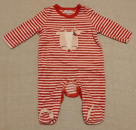 Vianočný overal teplejší sobík 62, pepco,62