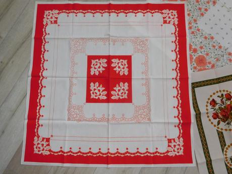 Retro bavlnené obrusy na menší stol,, 