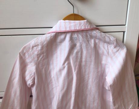 Bielo - ružové pásikavé bavlnené pyžamo, f&f, 98, f&f,98