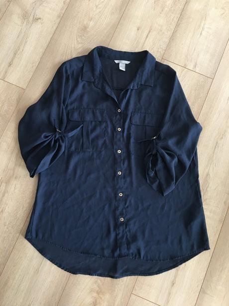 Tmavomodrá blúzku, h&m,44