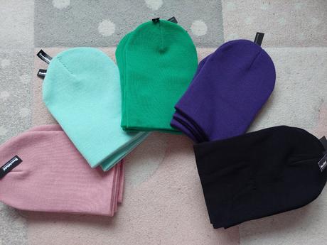 Ciapka zimná, ružová, mentolova, zelená, biela,