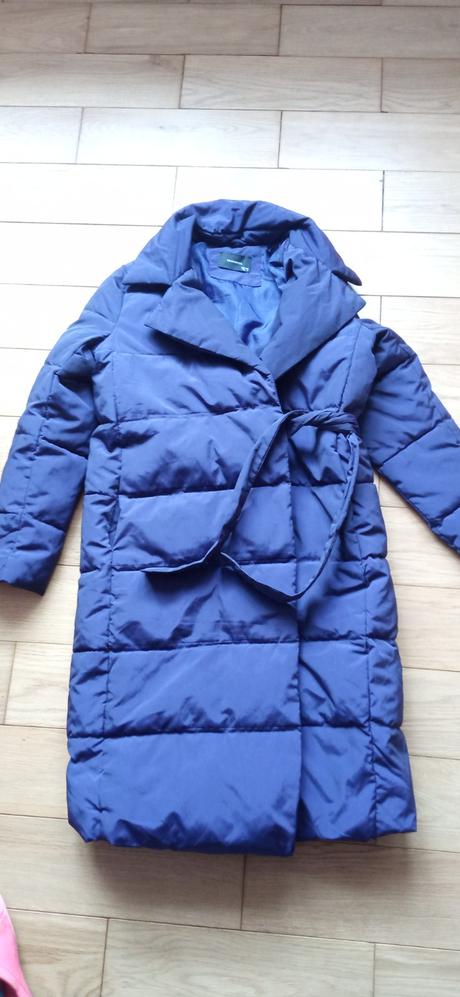 Tmavofialovy prešivaný kabát, reserved,36