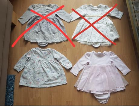 Šaty s dlhým rukávom, veľ. 62-68, h&m,62