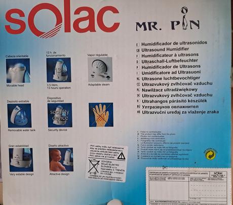Zvlhčovač vzduchu zn. solac, 